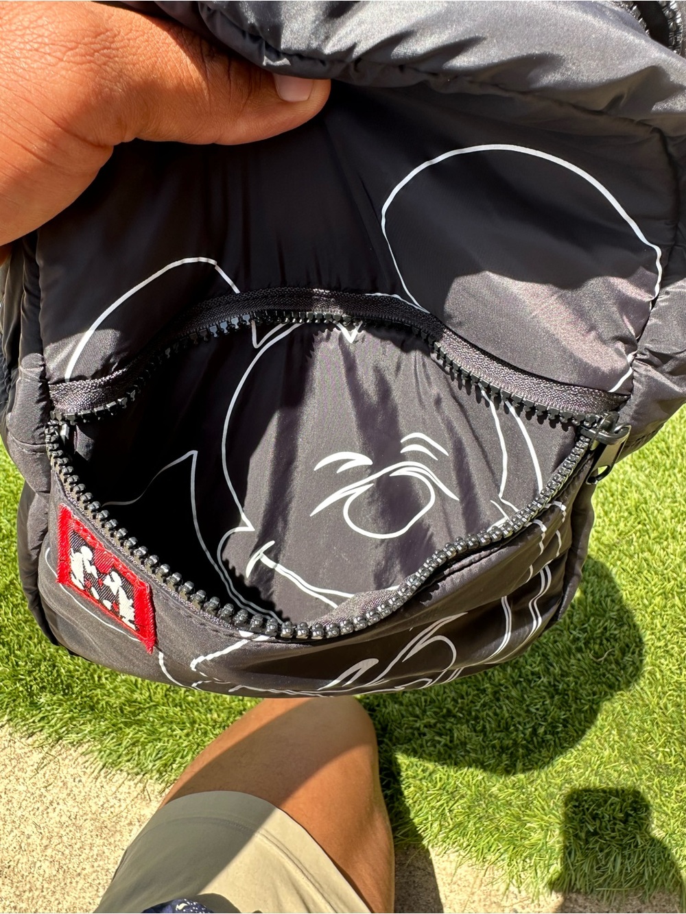 Zara Kids x Disney Mickey Mouse Black Puffer Backpack - Picture 7 of 8